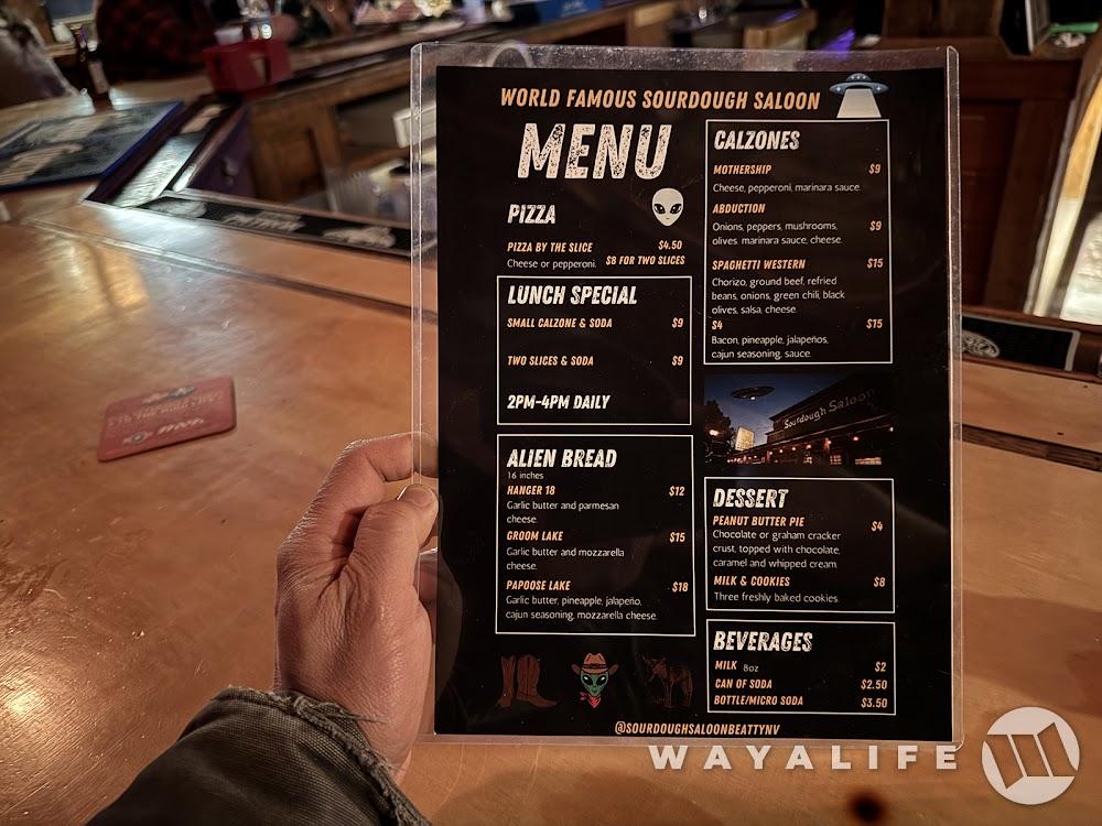 World Famous Sourdough Saloon Menu image 3