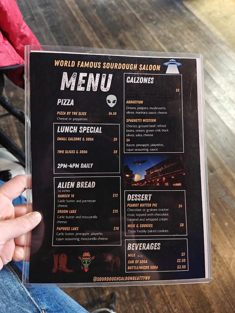 World Famous Sourdough Saloon Menu image 4
